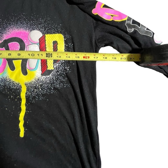300-Drip Drop long sleeve tee - black and multicoloured #streetwear - Picture 4 of 6